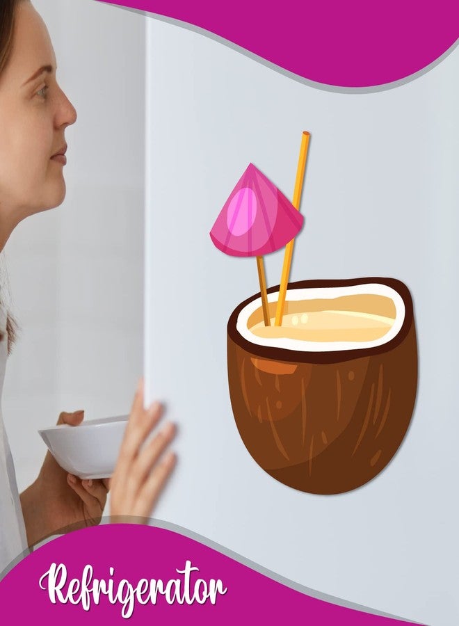 Bhai Please Coconut Brown Wooden Fridge Magnet (Pack of 1) Food and Drink Gift and Decoration - Image 4